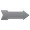 Signmission Gray Arrow Decal Funny Home Decor 18in Wide D-A-999839 - alternate 1